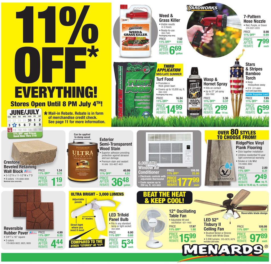 Menards Ad