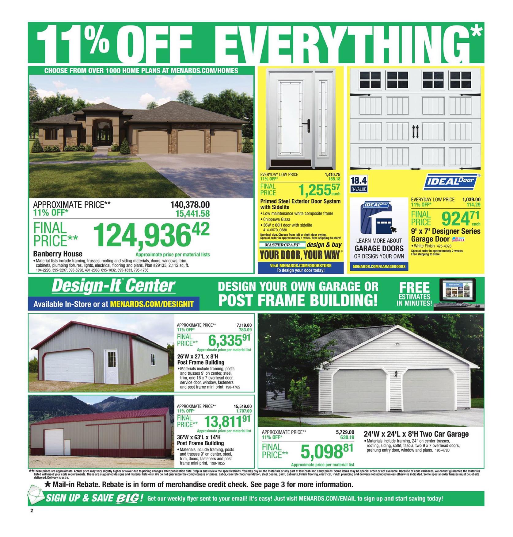 Menards Ad