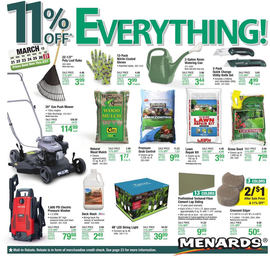 Menards Ad