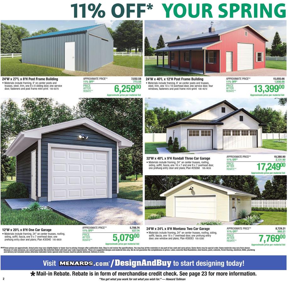 Menards Ad