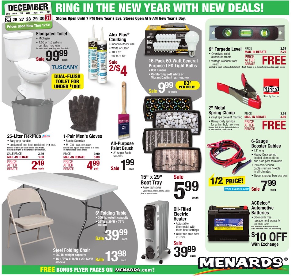 Menards Ad
