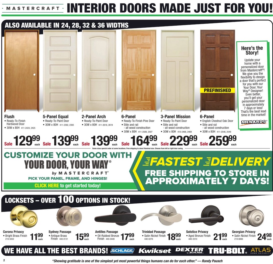 Menards Ad