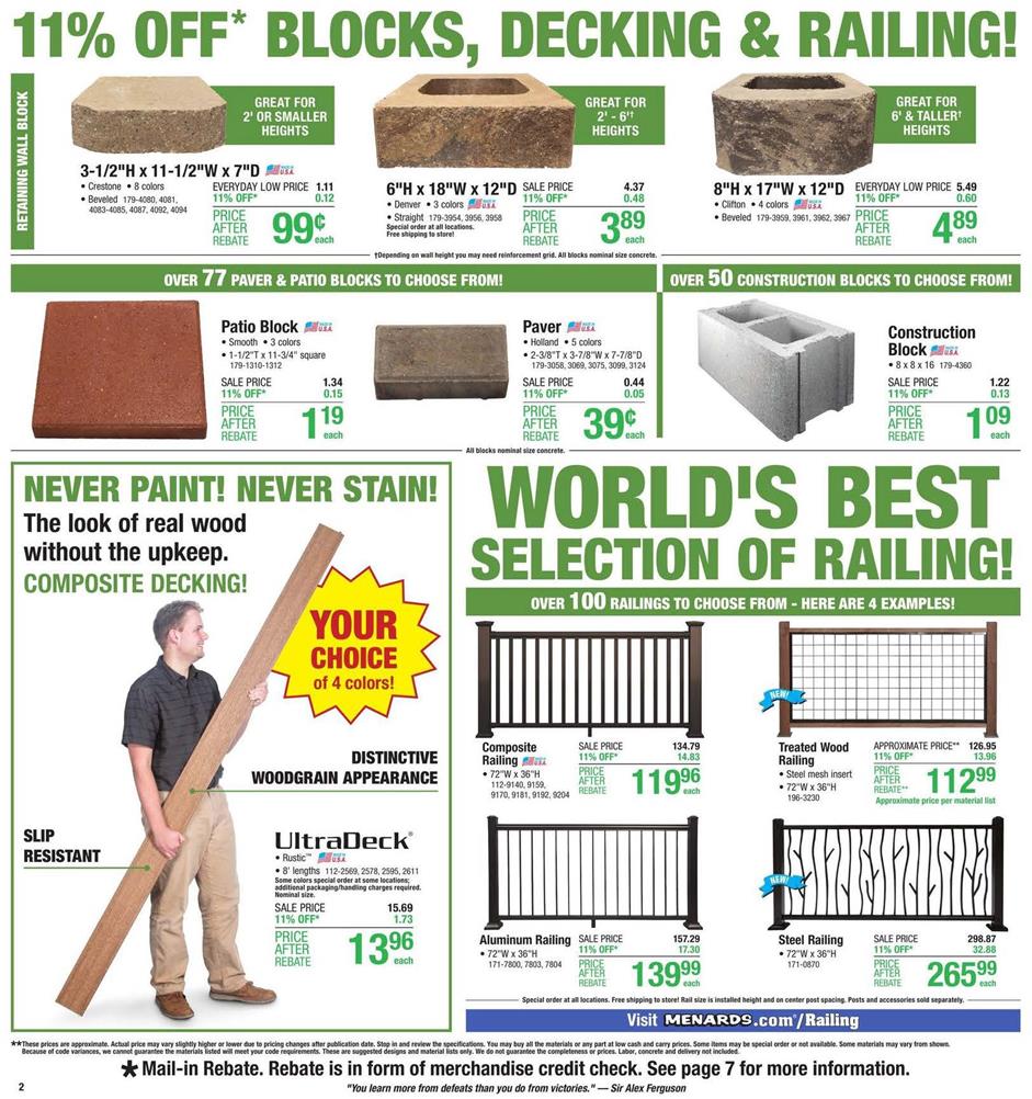 Menards Ad