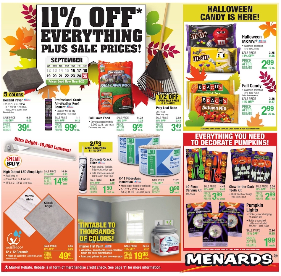 Menards Ad