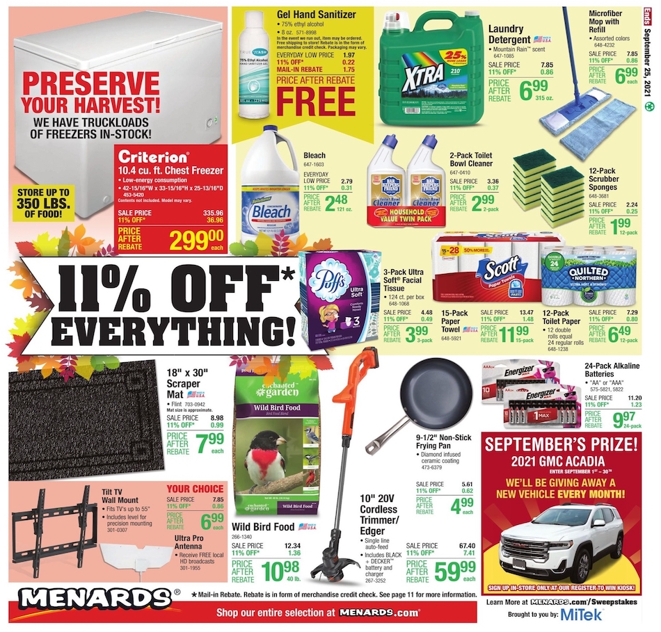 Menards Ad page 21