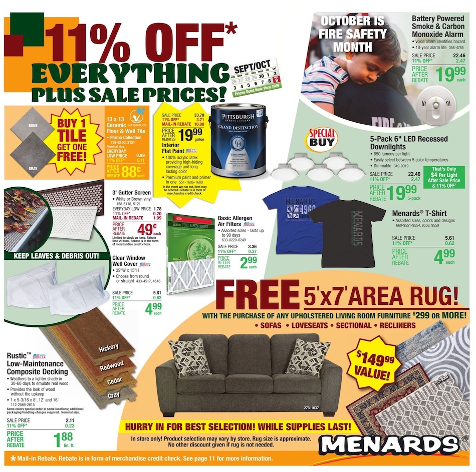 Menards Ad
