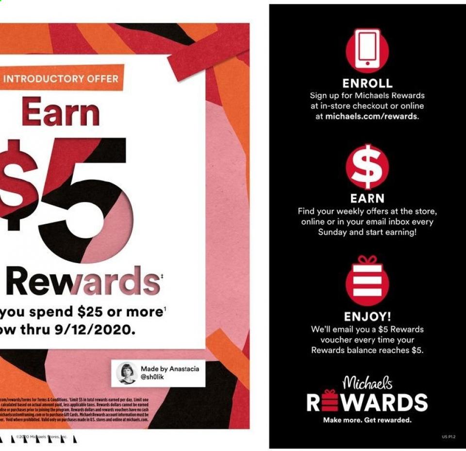 Michaels Ad Aug 2 - 8, 2020 | WeeklyAds2