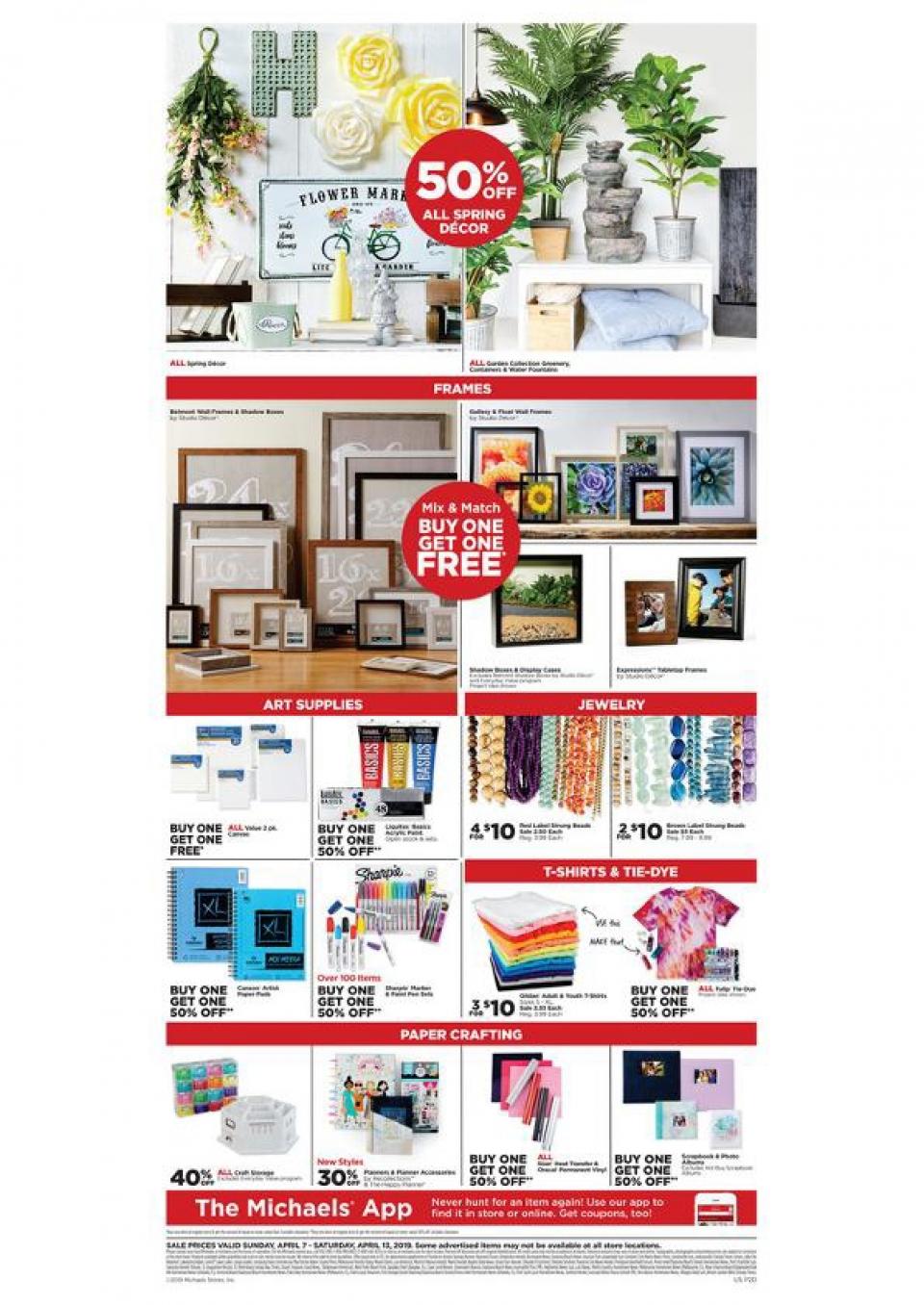 Michaels Weekly Ad Apr 7 - 13, 2019 | WeeklyAds2