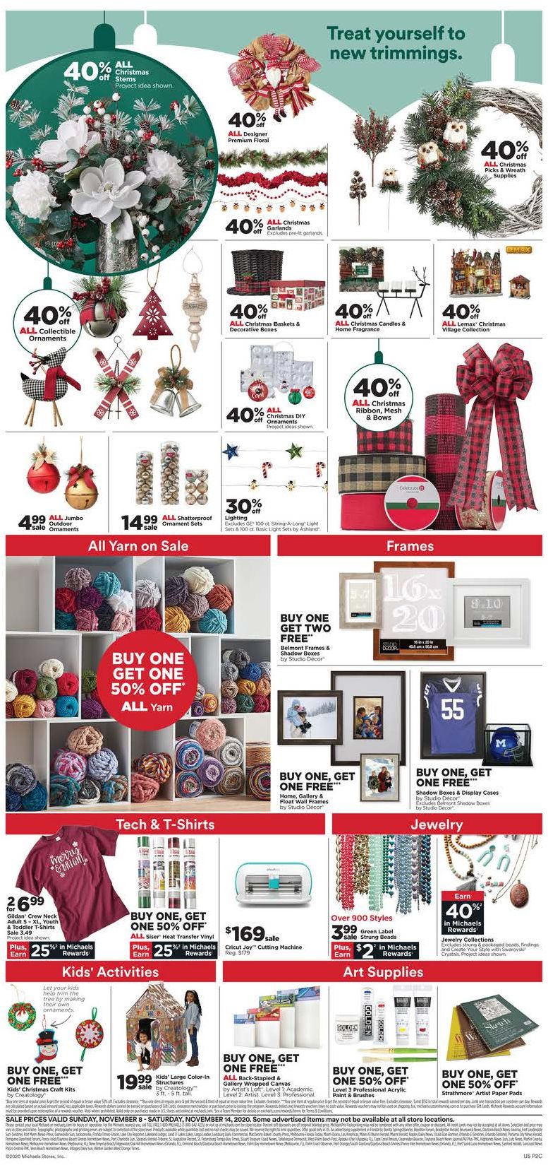 Michaels Weekly Ad Black Friday Nov 8 - 14, 2020 | WeeklyAds2