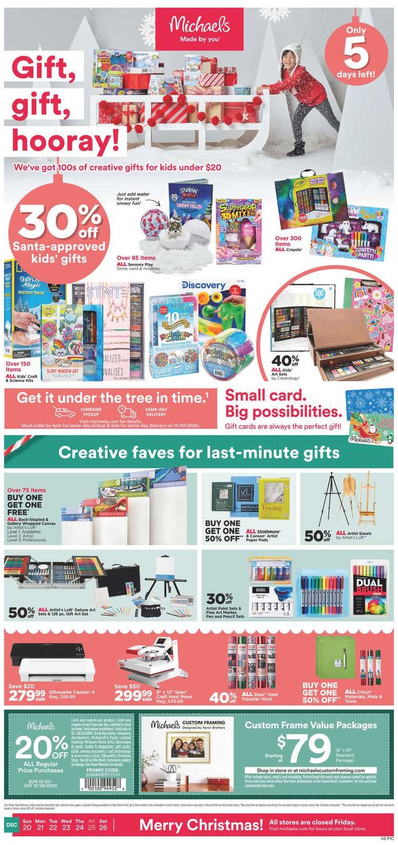 Michaels Weekly Ad Dec 20 - 26, 2020 | WeeklyAds2