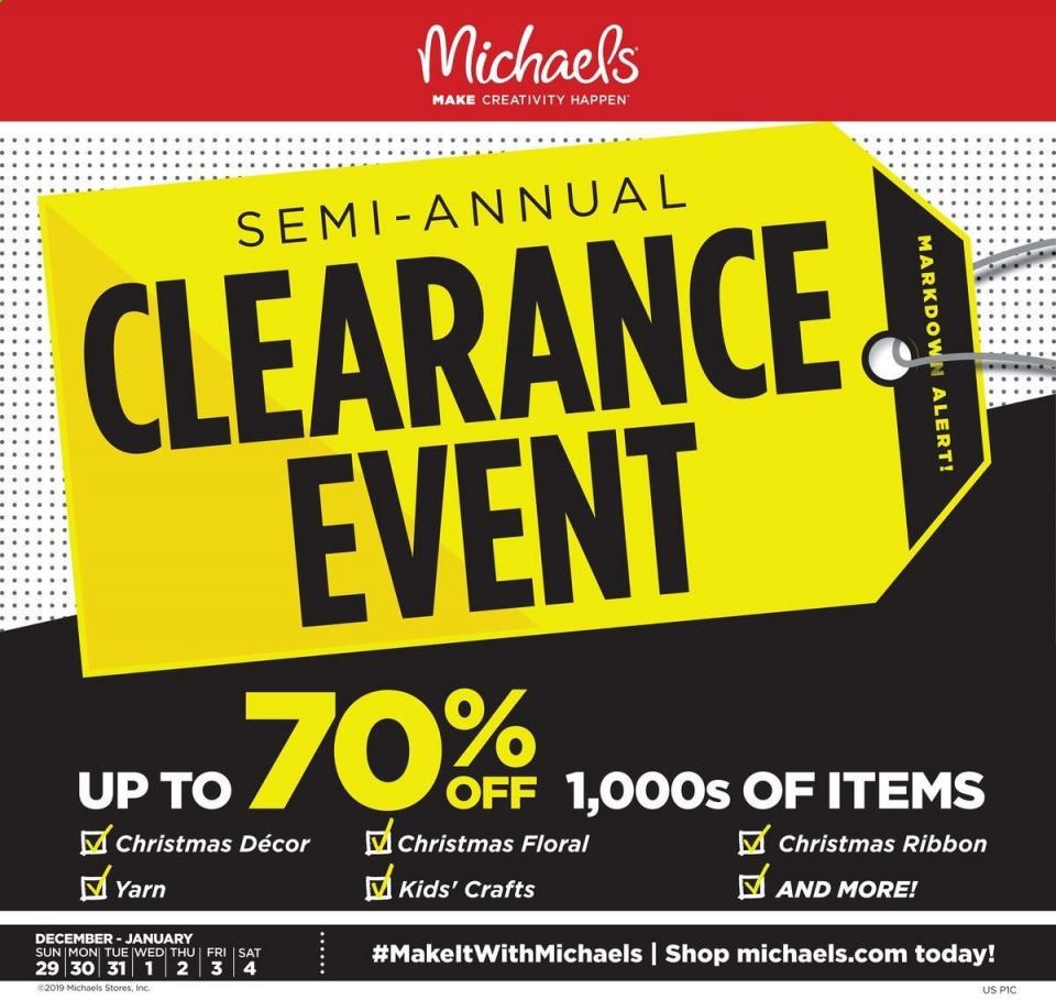 Michaels Weekly Ad Dec 29 - Jan 4 | WeeklyAds2
