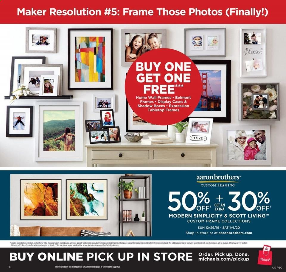 Michaels Weekly Ad Dec 29 - Jan 4 | WeeklyAds2