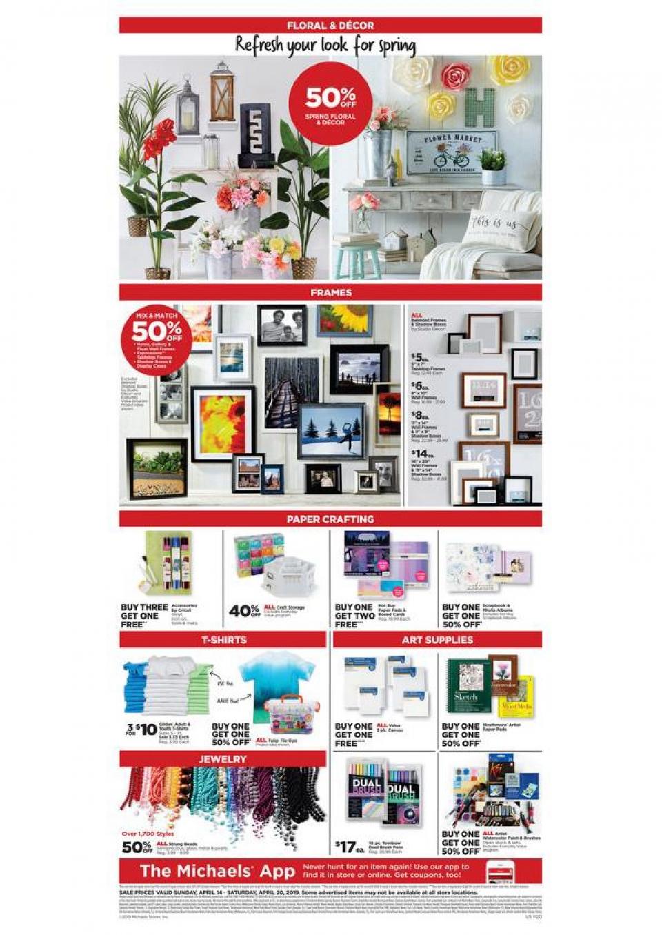 Michaels Weekly Ad Easter Apr 14 - 20, 2019 | WeeklyAds2