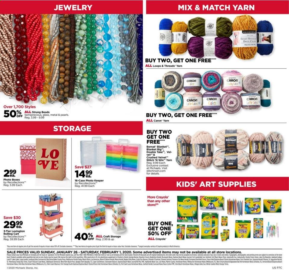 Michaels Weekly Ad Jan 26 - Feb 1, 2020 | WeeklyAds2