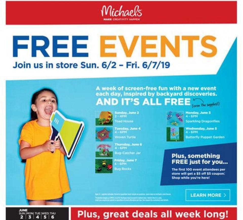 Michaels Weekly Ad Jun 2 - 6, 2019 | WeeklyAds2