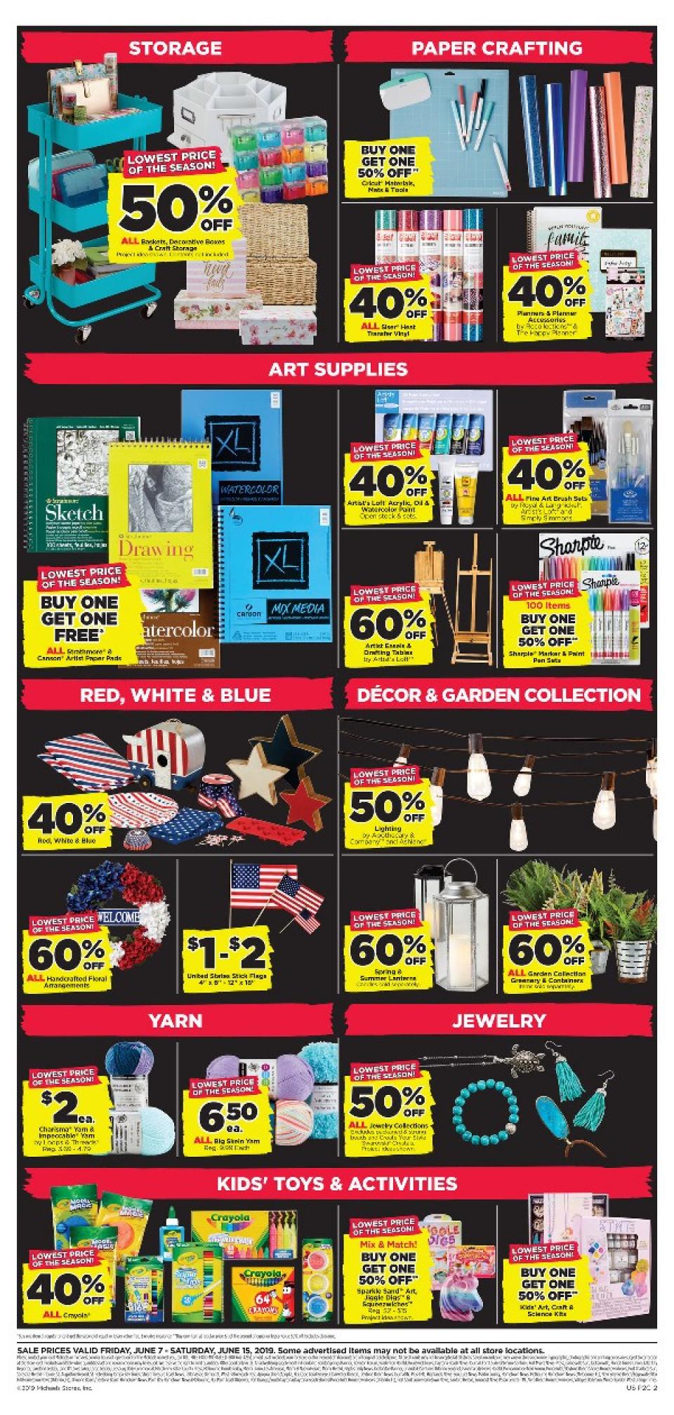 Michaels Weekly Ad Jun 7 - 15, 2019 | WeeklyAds2