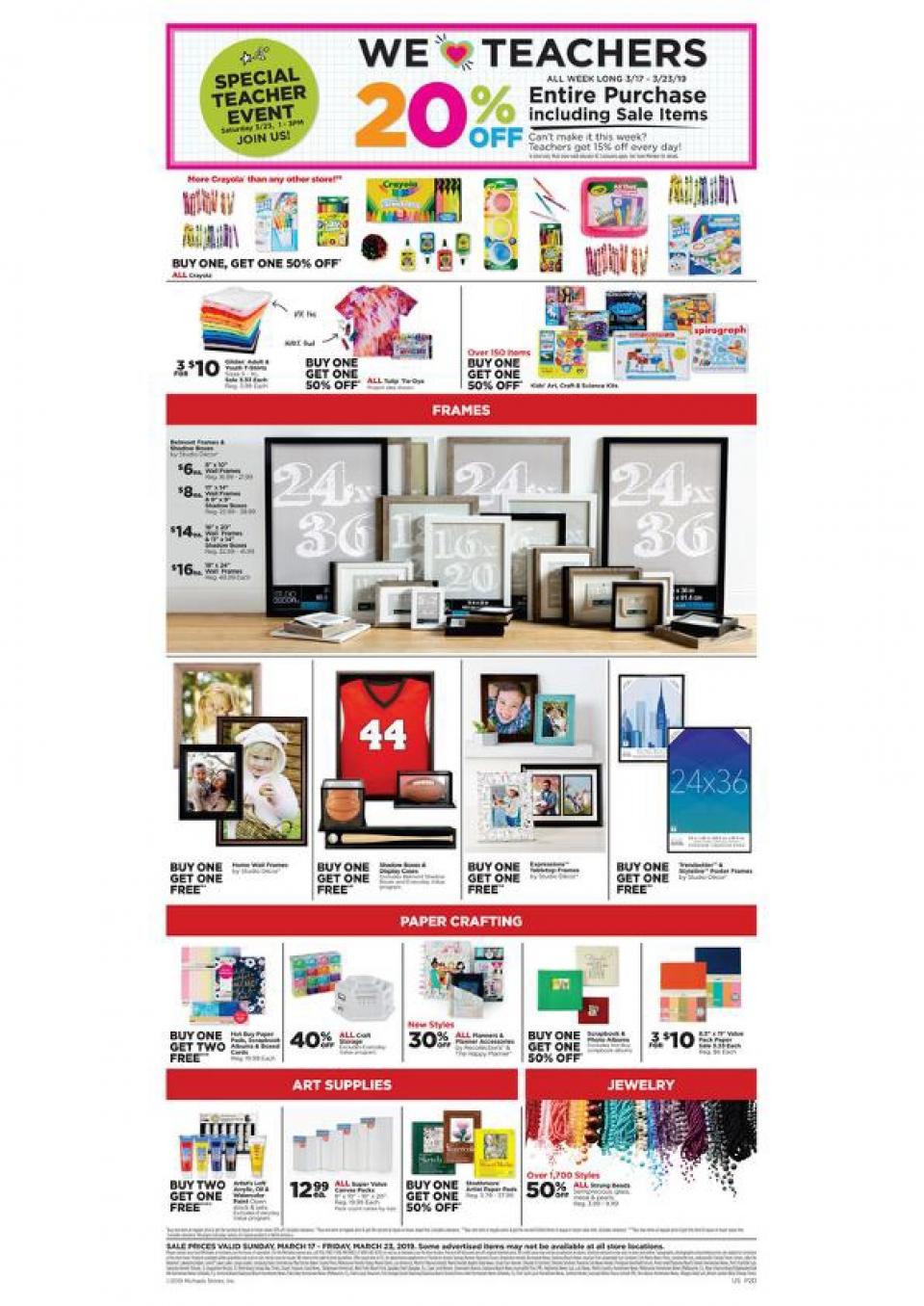 Michaels Weekly Ad Mar 17 - 23, 2019 | WeeklyAds2