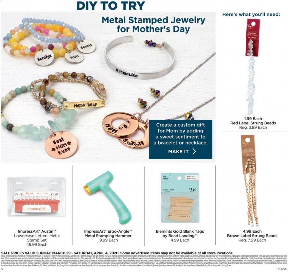 Michaels Weekly Ad Mar 29 - Apr 4, 2020 | WeeklyAds2
