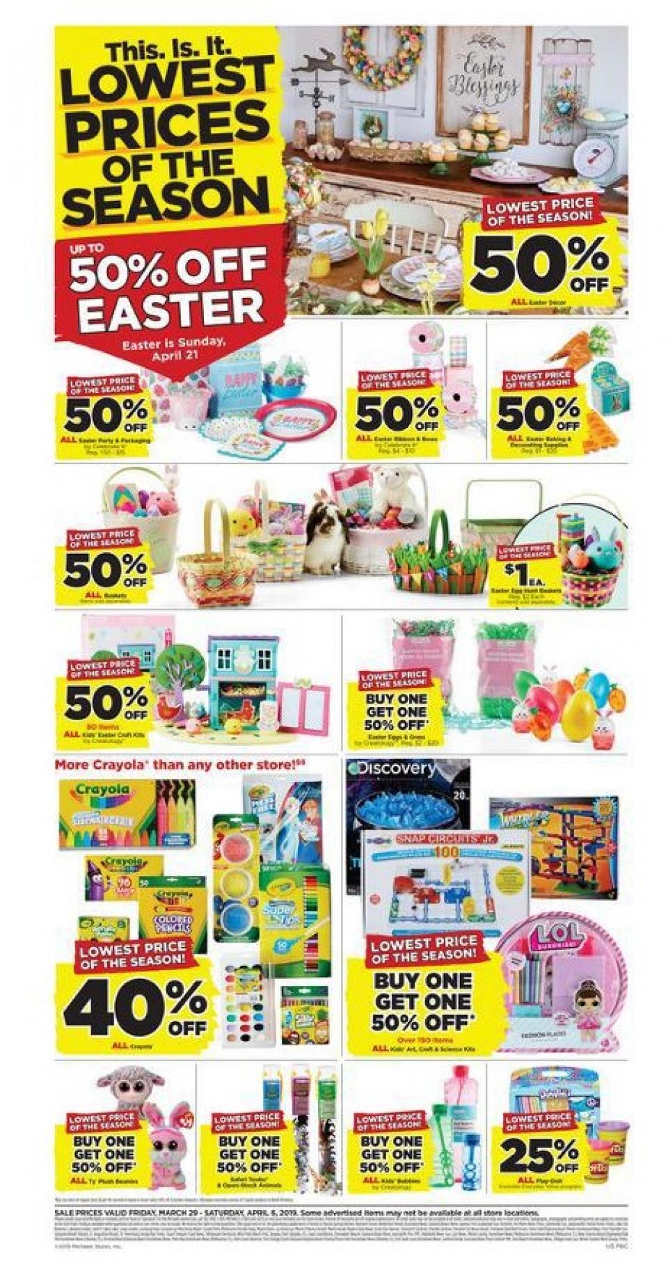 Michaels Weekly Ad Mar 29 - Apr 6, 2019 | WeeklyAds2
