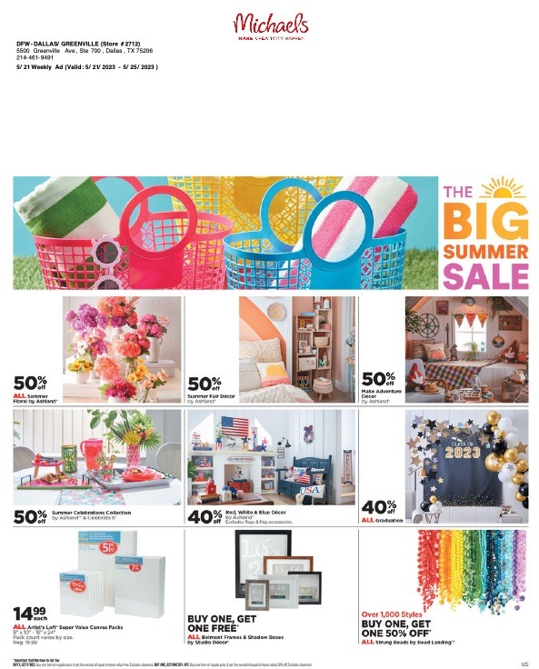 Michaels Weekly Ad