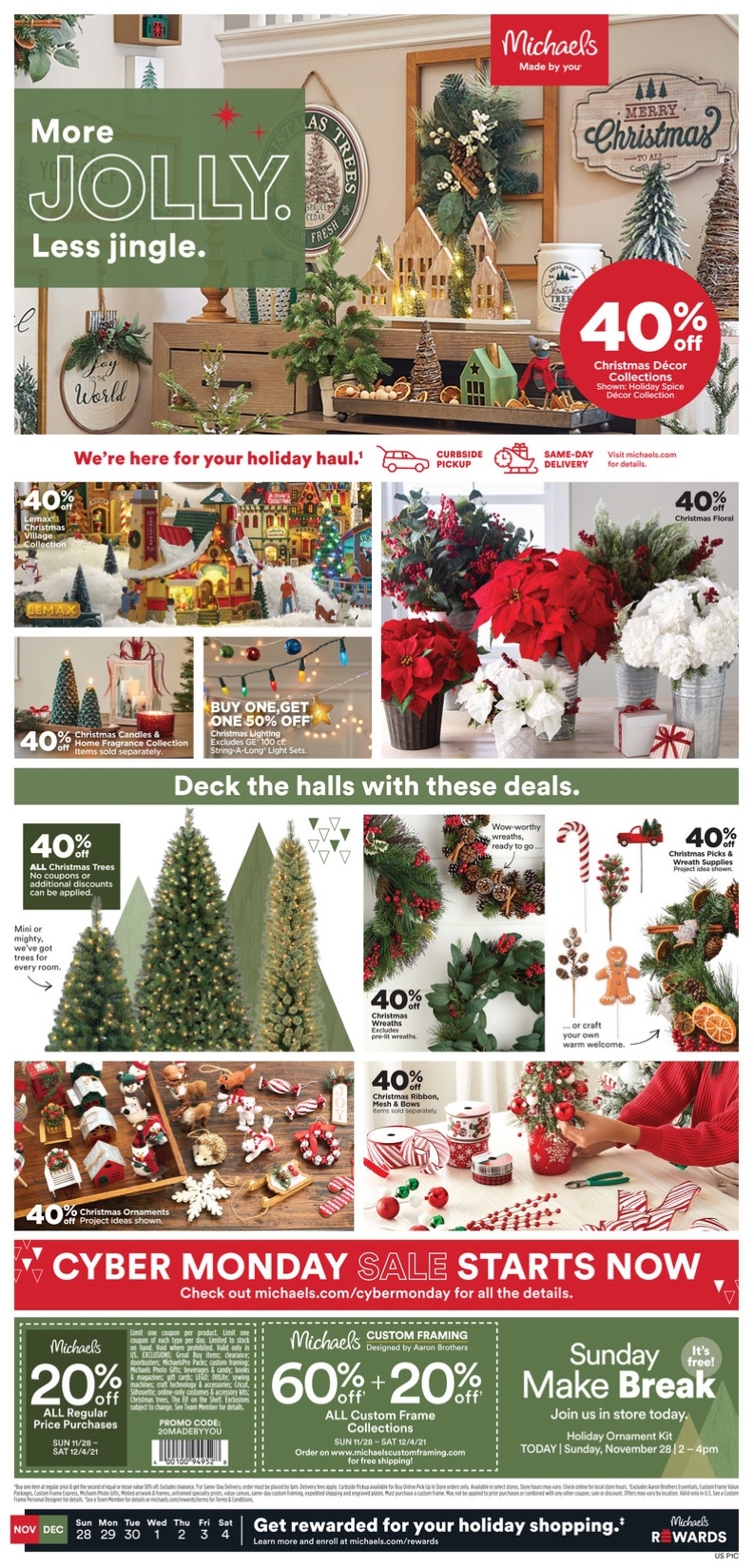 Michaels Weekly Ad Nov 28 - Dec 4, 2021 Cyber Monday | WeeklyAds2