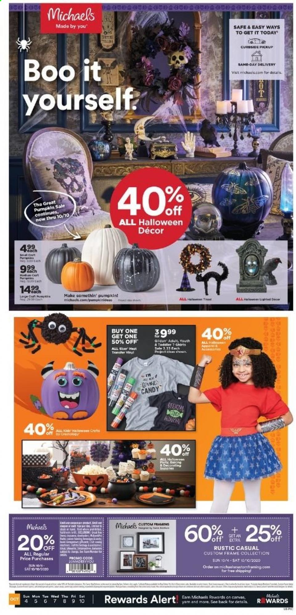 Michaels Weekly Ad Oct 4 - 10, 2020 | WeeklyAds2