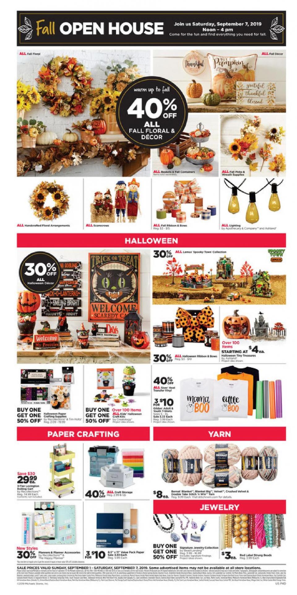 Michaels Weekly Ad Sep 1 - 7, 2019 | WeeklyAds2