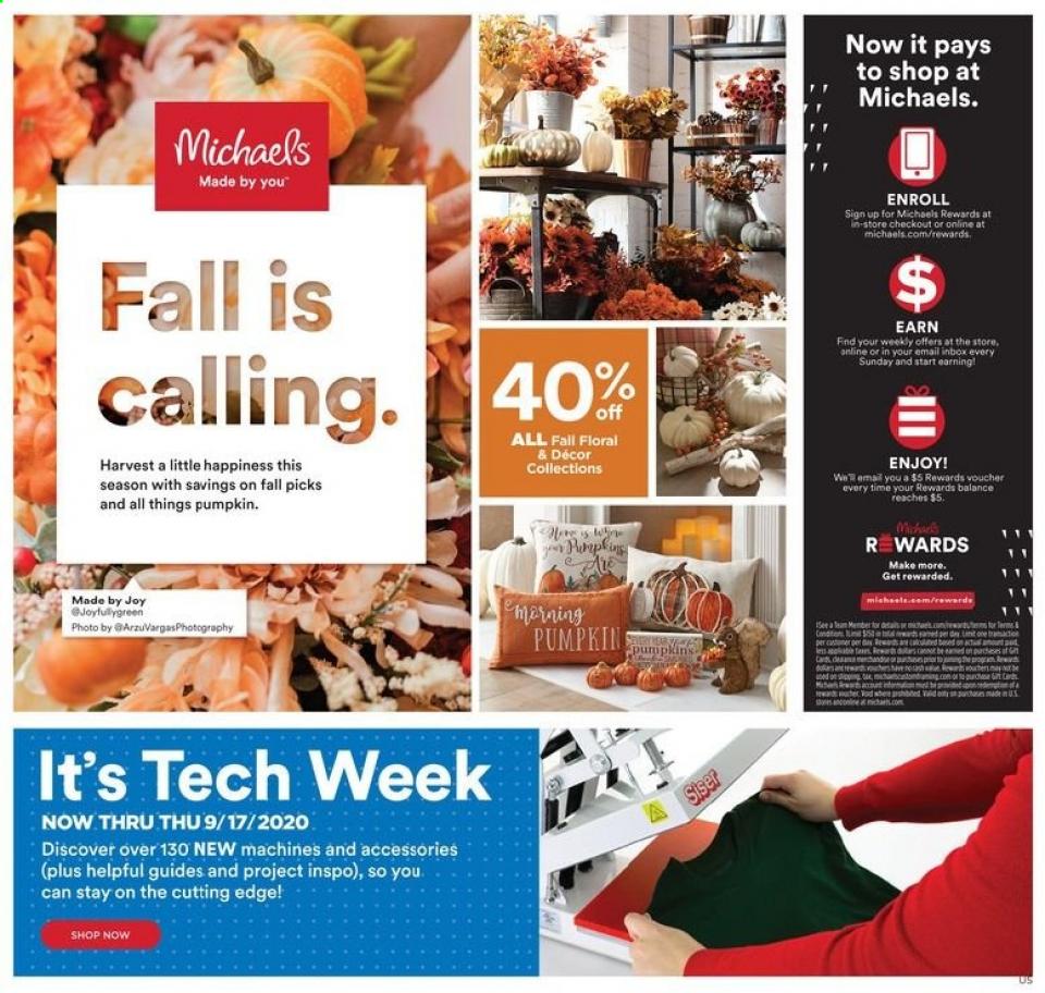 Michaels Weekly Ad Sep 13 - 17, 2020 | WeeklyAds2