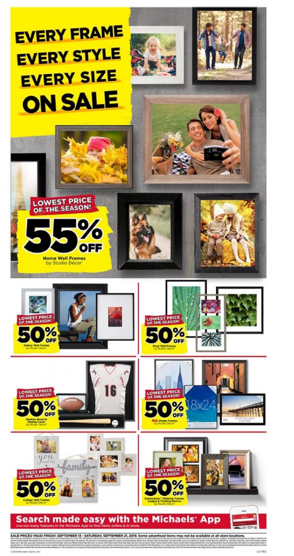 Michaels Weekly Ad Sep 13 - 21, 2019 | WeeklyAds2