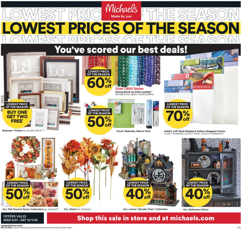 Michaels Weekly Ad Sep 21 Sep - Oct 1, 2022 | WeeklyAds2