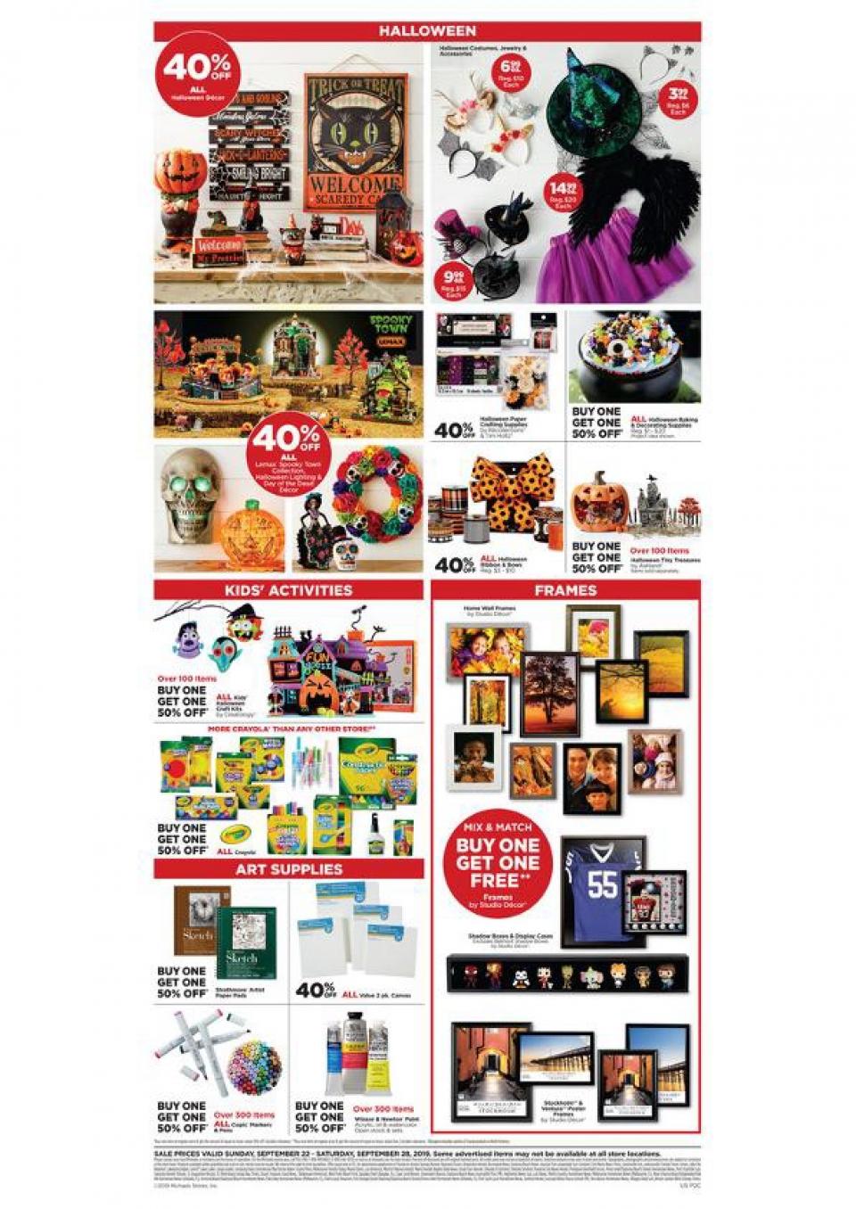 Michaels Weekly Ad Sep 22 - 28, 2019 | WeeklyAds2