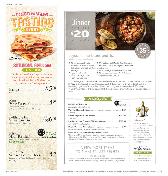 Publix Weekly Ad Apr 26 - May 2 2017 page 2