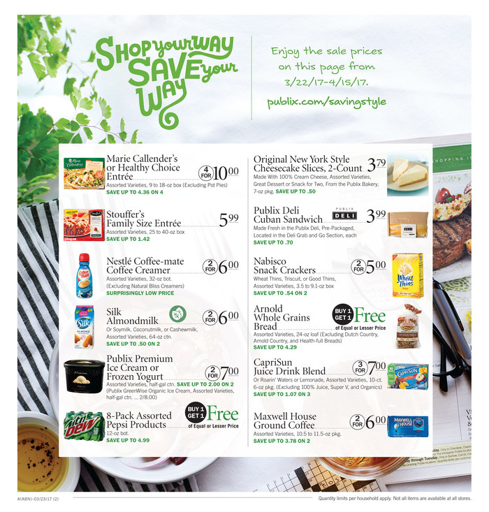 Publix Weekly Ad April 5 - 11 2017 page 2