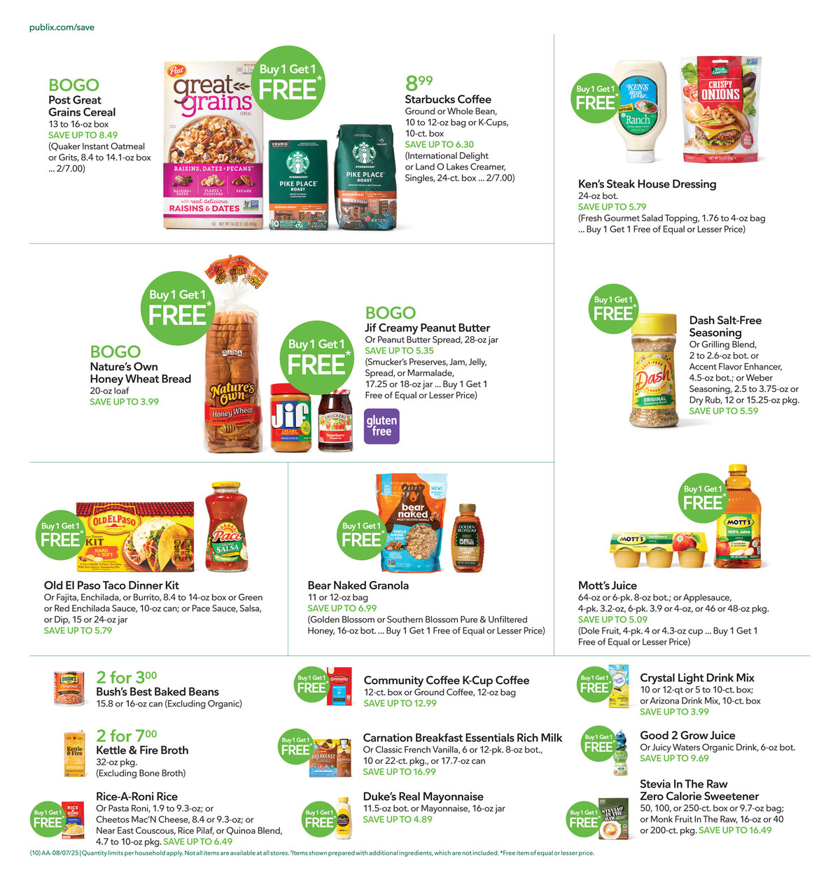 Publix Weekly Ad August 5 - 12, 2025 | WeeklyAds2