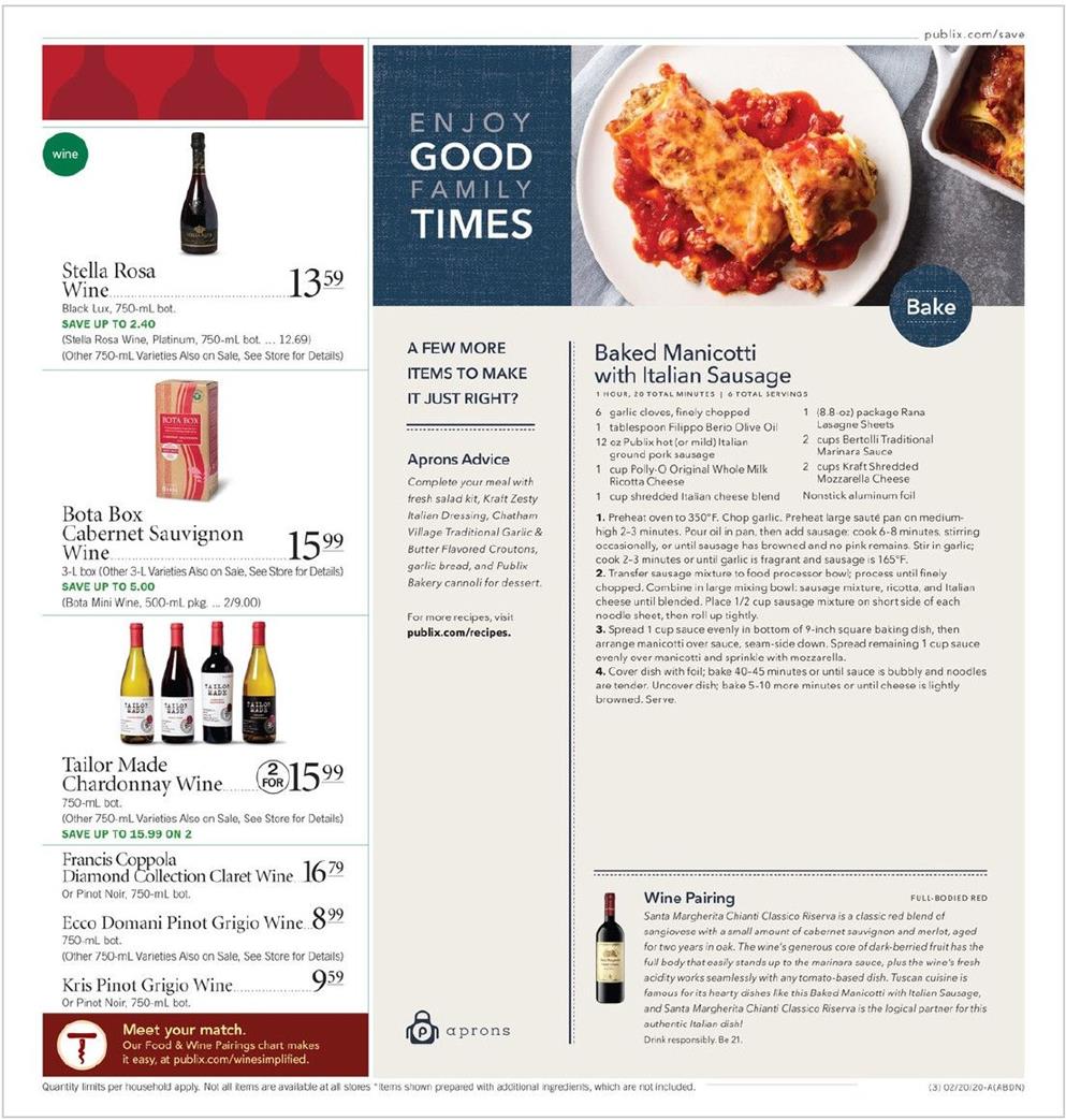 Publix Weekly Ad Feb 19 - 25, 2020 page 3