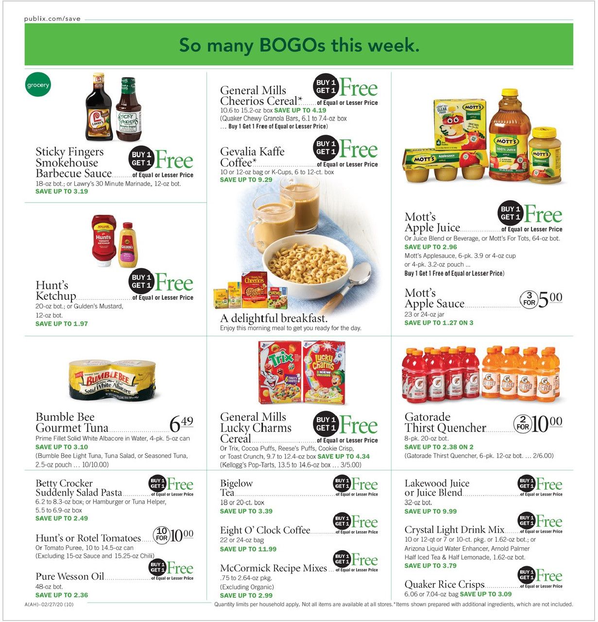 Publix Weekly Ad Feb 26 - Mar 3, 2020 page 10