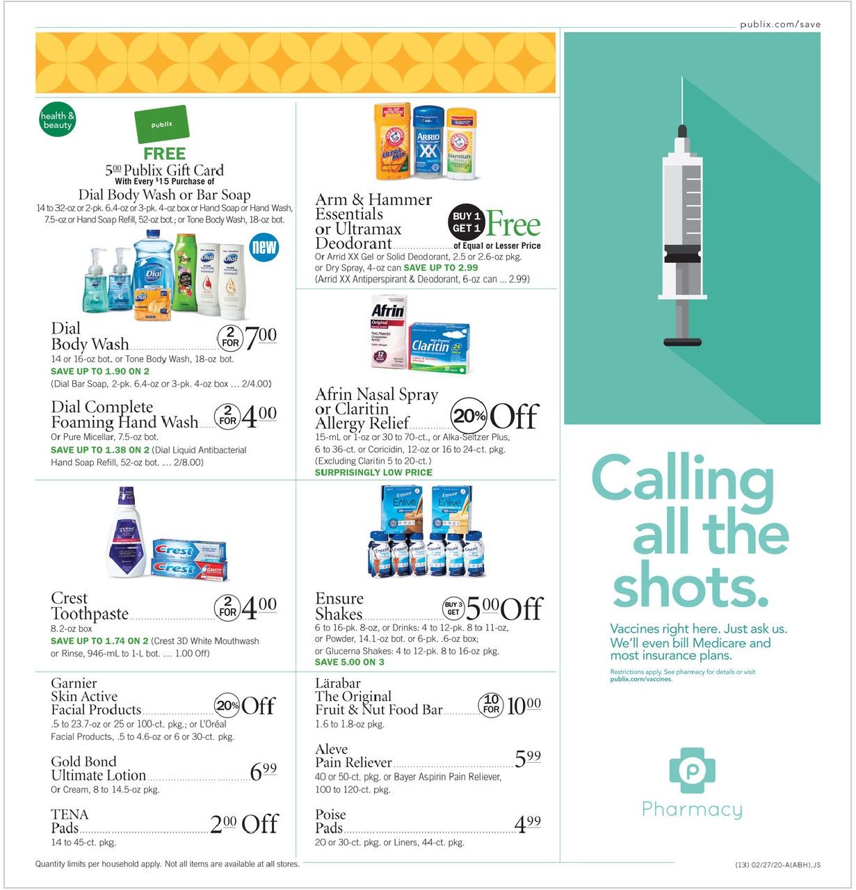 Publix Weekly Ad Feb 26 - Mar 3, 2020 page 13