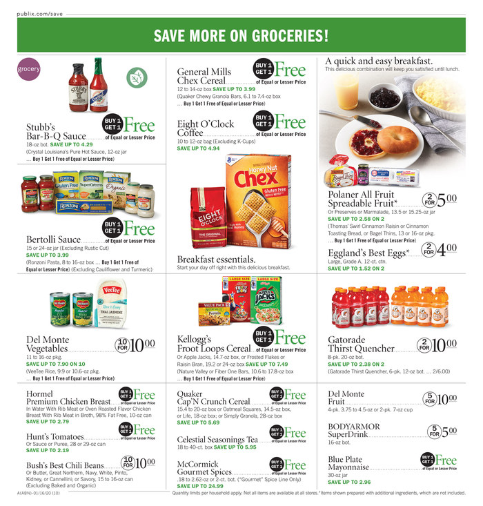 Publix Weekly Ad Jan 15 - 21, 2020 page 10