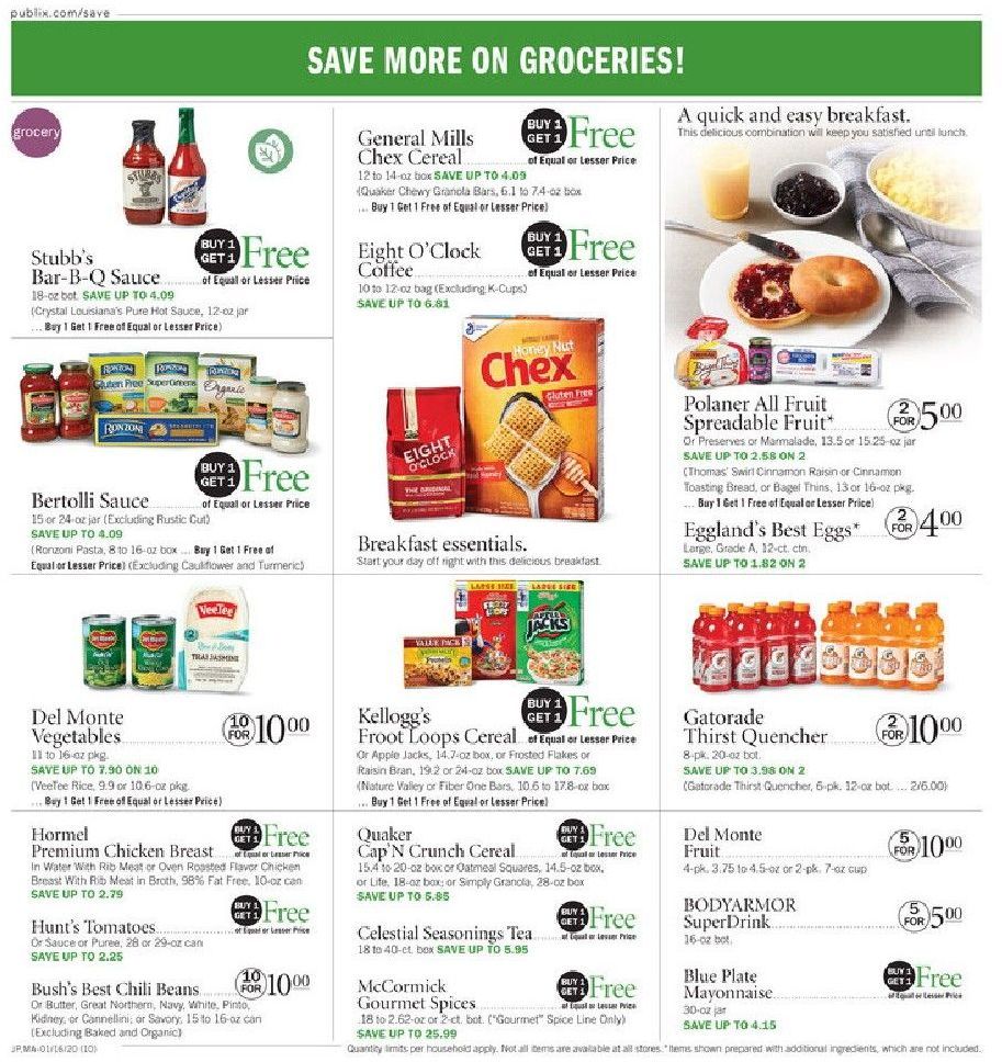 Publix Weekly Ad Jan 22 - 28, 2020 page 10