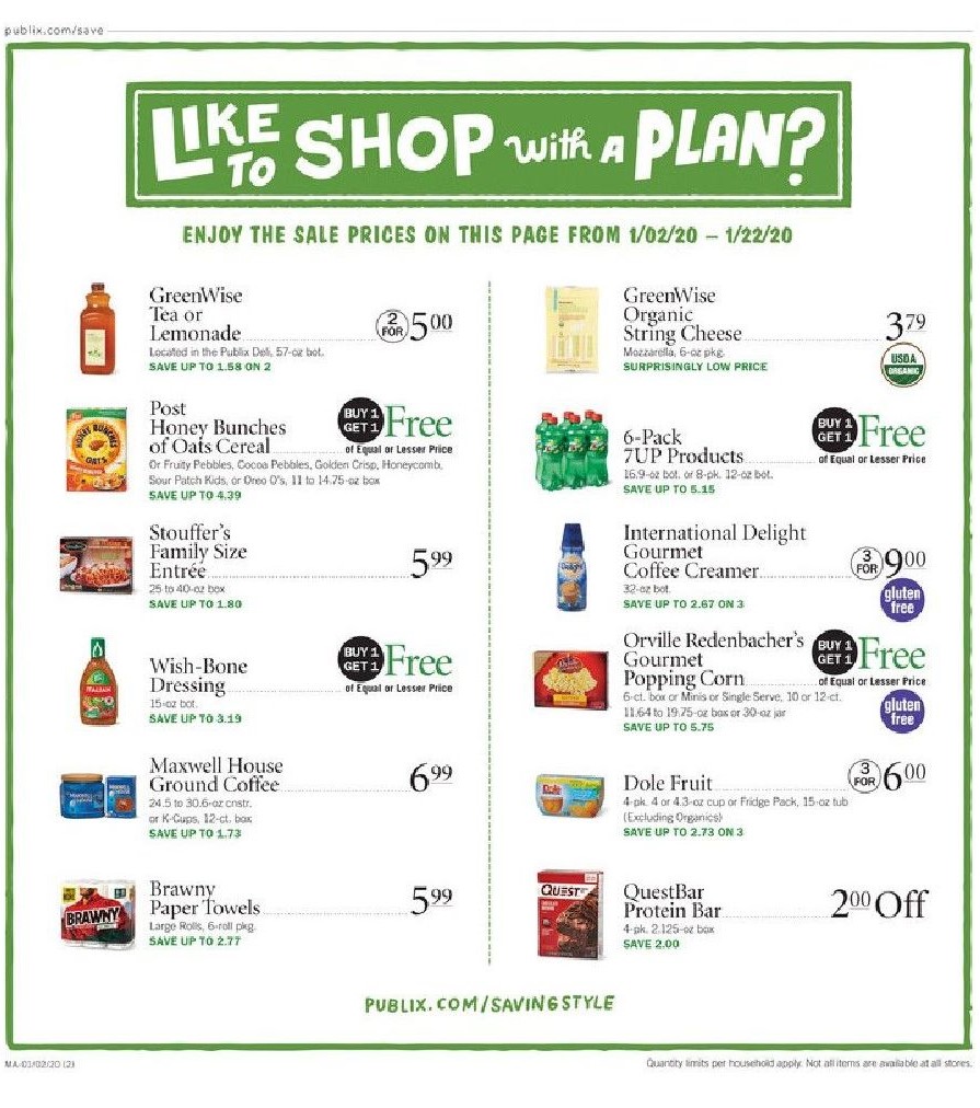 Publix Weekly Ad Jan 22 - 28, 2020 page 18