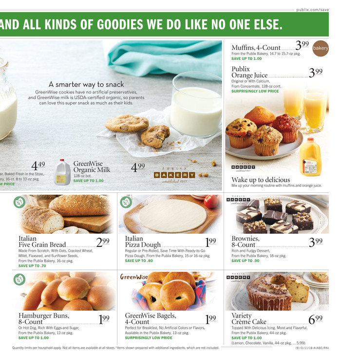 Publix Weekly Ad January 10 - 16, 2018 page 10