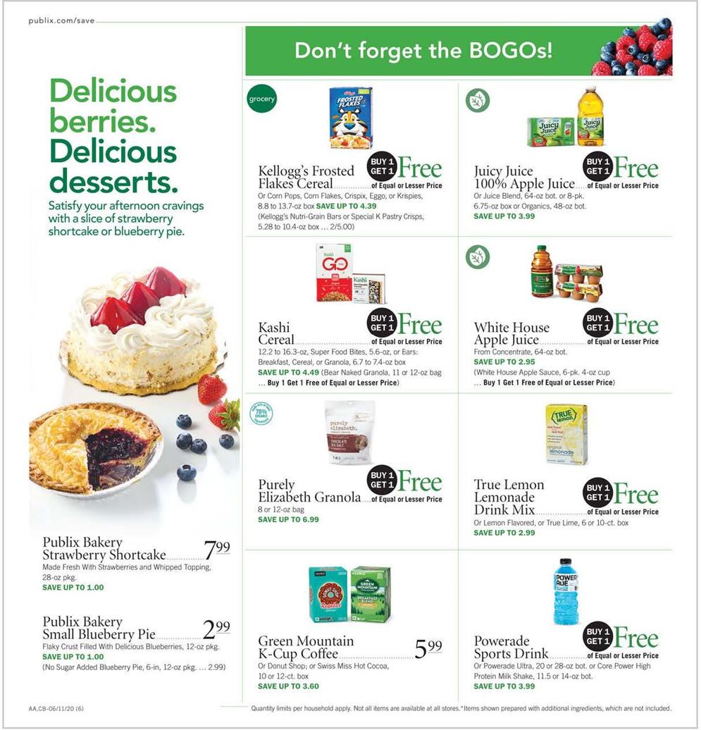 Publix Weekly Ad Jun 10 - 16, 2020 page 6