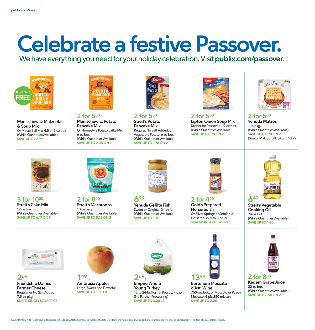 Publix Weekly Ad March 25 - April 1, 2025 | WeeklyAds2