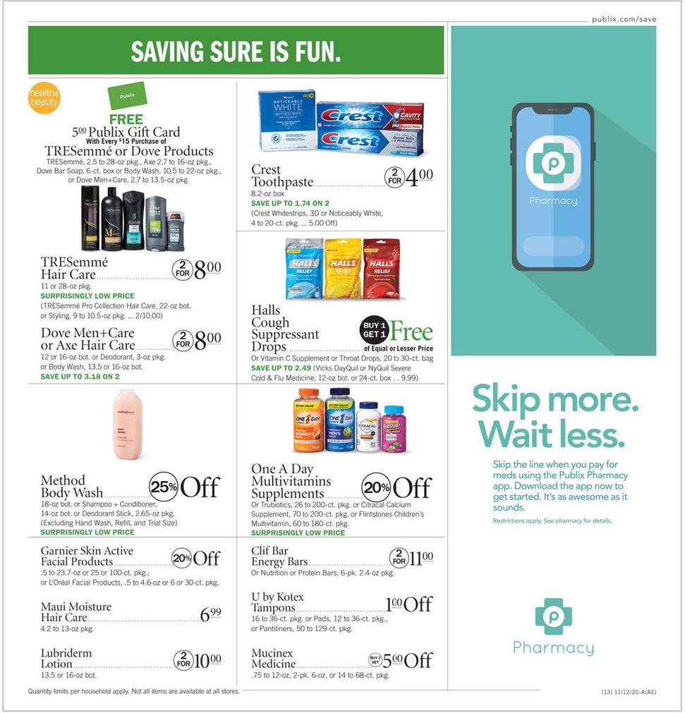 Publix Weekly Ad Nov 11 - 17, 2020 page 17