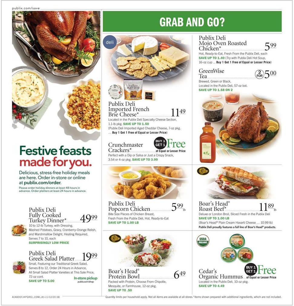 Publix Weekly Ad Nov 11 - 17, 2020 page 8