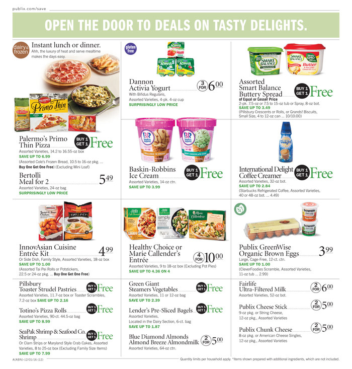 Publix Weekly Ad Nov 30 - Dec 6 2016 page 12