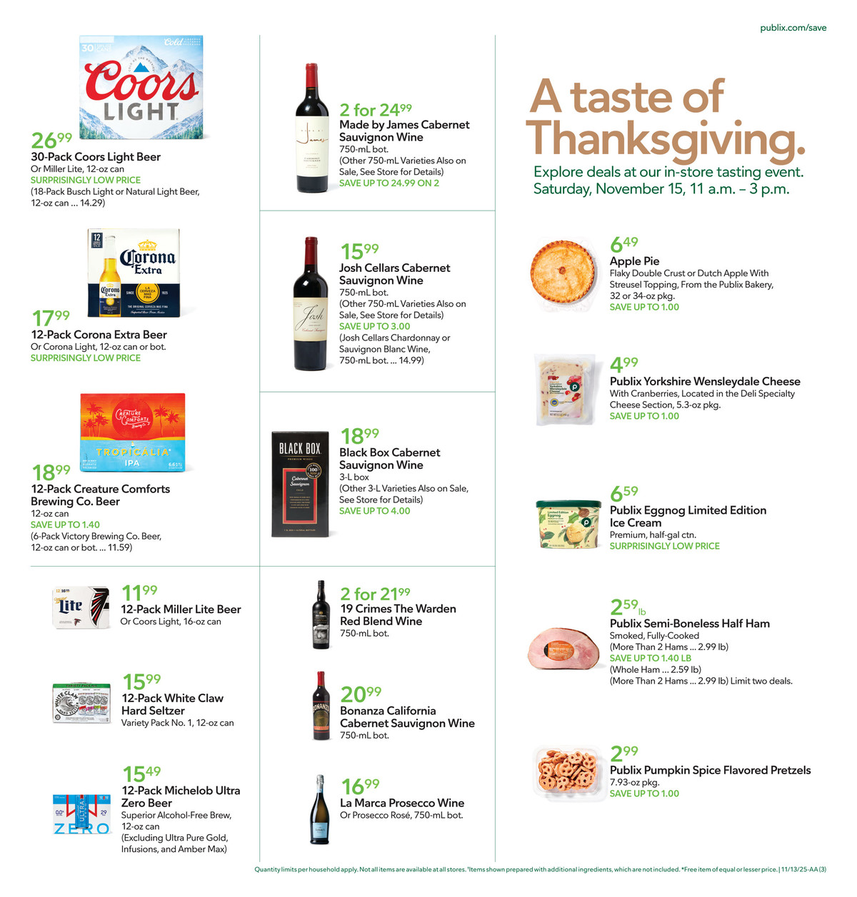 Publix Weekly Ad November 11 - 18, 2025 | WeeklyAds2
