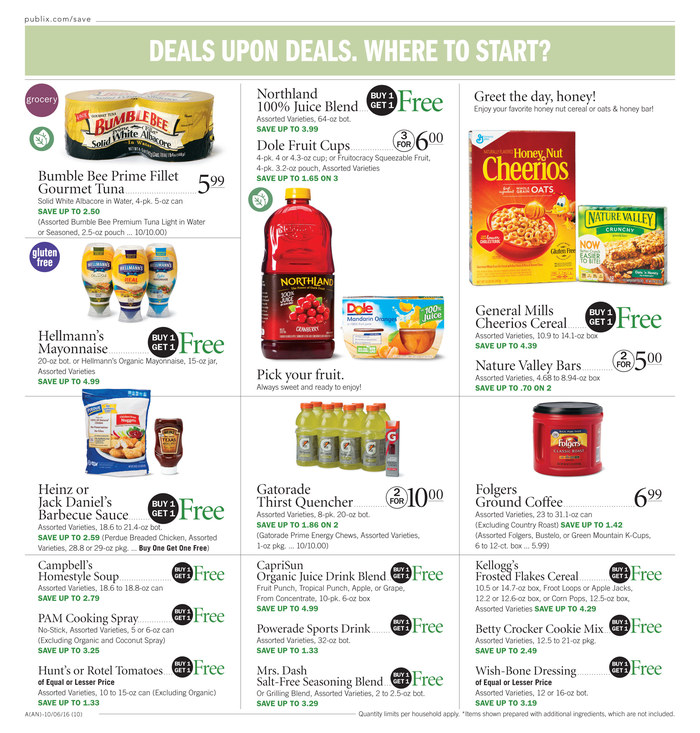 Publix Weekly Ad Oct 5 - 11 2016 page 10