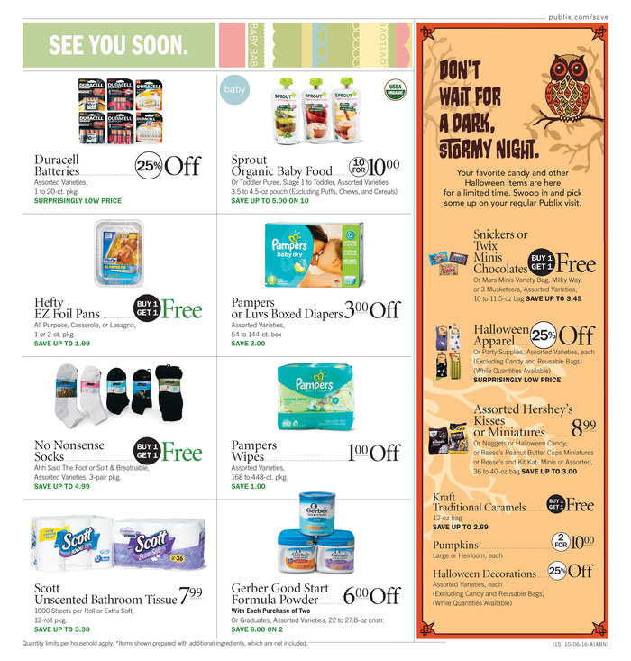 Publix Weekly Ad Oct 5 - 11 2016 page 15