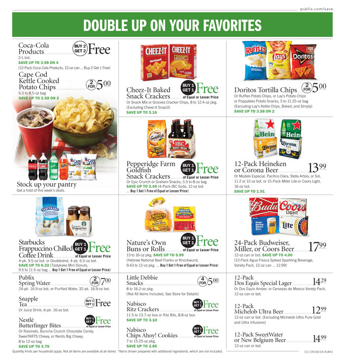 Publix Weekly Ad Sep 25 - Oct 1, 2019 page 11
